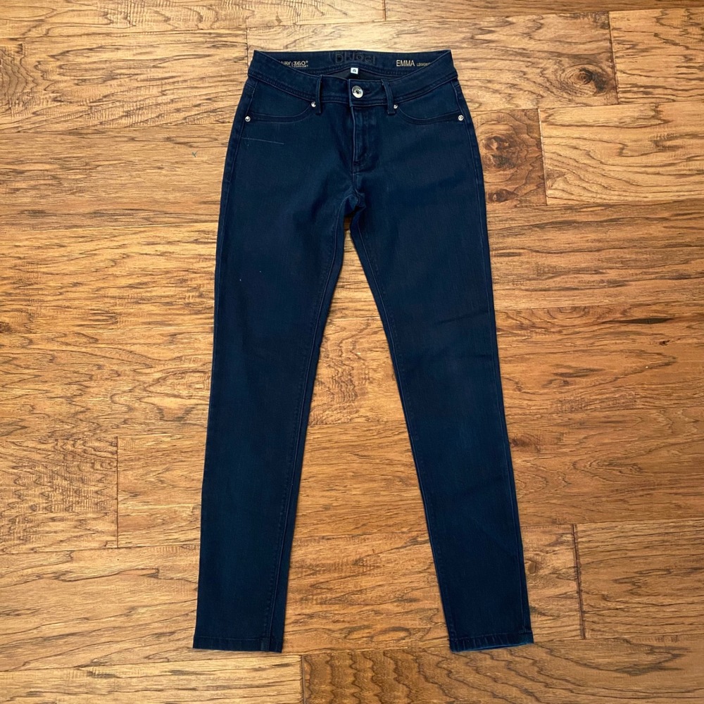DL1961 Emma Legging Jeans Womens 25 Dark Blue 4-Way 360 Stretch Skinny Denim